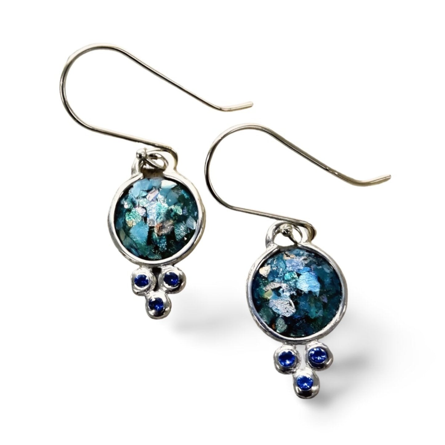 Roman Glass Earrings from Israel Bluenoemi Jewelry | Roman Glass Jewelry - Bluenoemi Jewelry