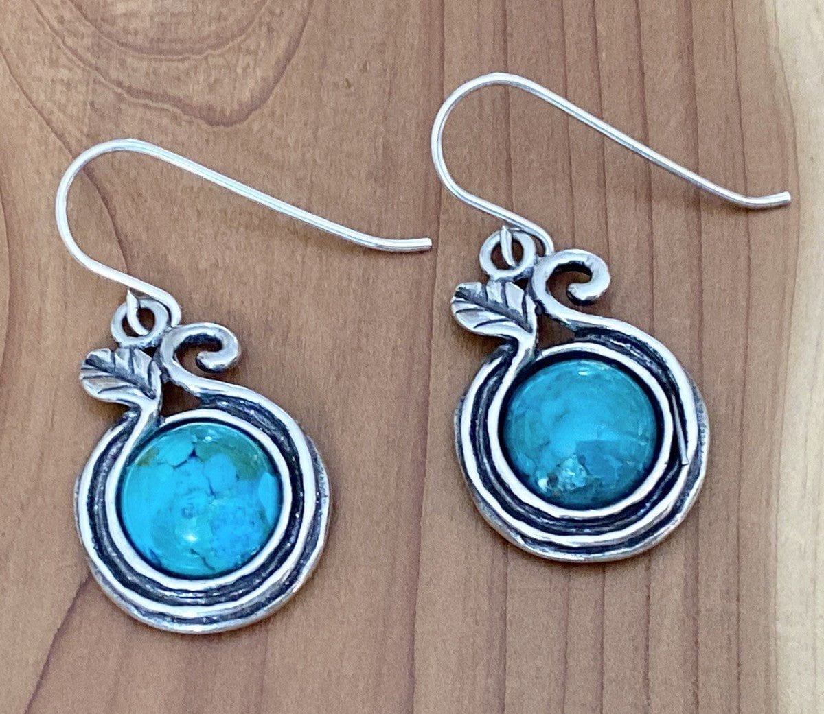 Bluenoemi Earrings Sterling silver pomegranate earrings set Blue Opals