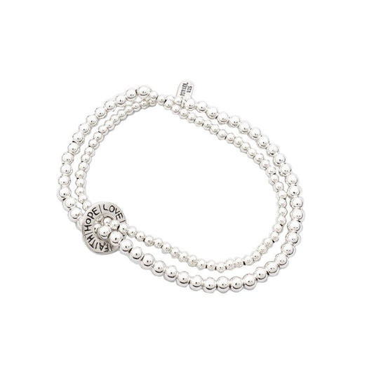 Bluenoemi Jewelry Bracelets silver Engraved Bracelet - A Token of Best wishes
