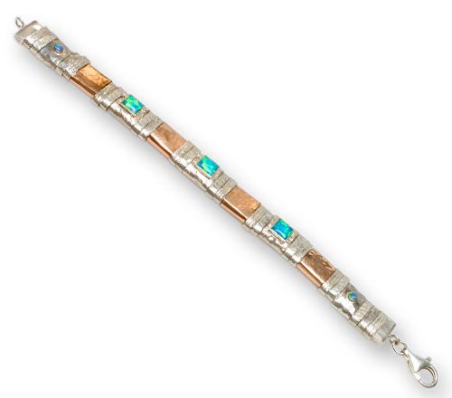 Bluenoemi Jewelry Bracelets silver-gold Bracelet for Woman Sterling Silver and 14 carat goldfilled