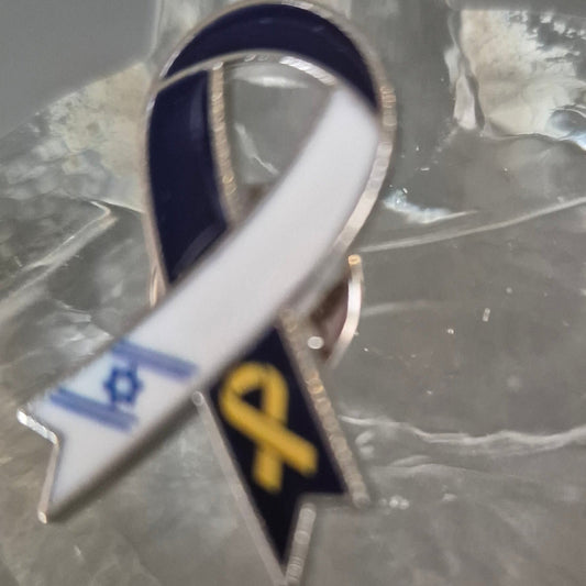 Bluenoemi Jewelry Brooches Brooch Bring them Back with the Flag of Israel.