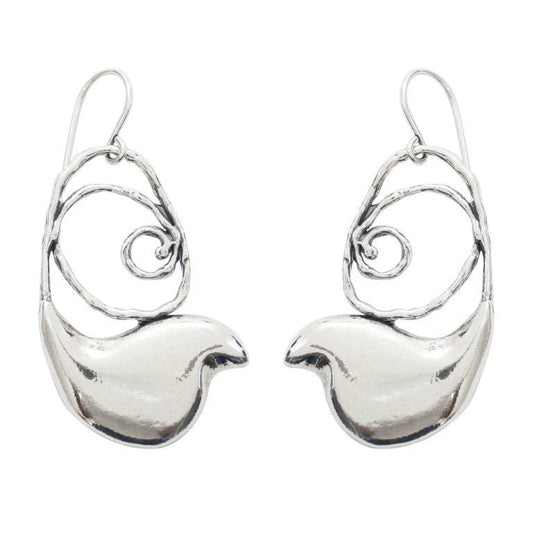 Bluenoemi Jewelry Earrings Bluenoemi Israeli jewelry silver earrings with a Dove