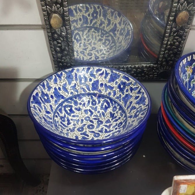 Bluenoemi Jewelry Home-Decor 14 / colourful Armenian Ceramic Bowl for serving or decoration. Armenian floral ceramic bowl."