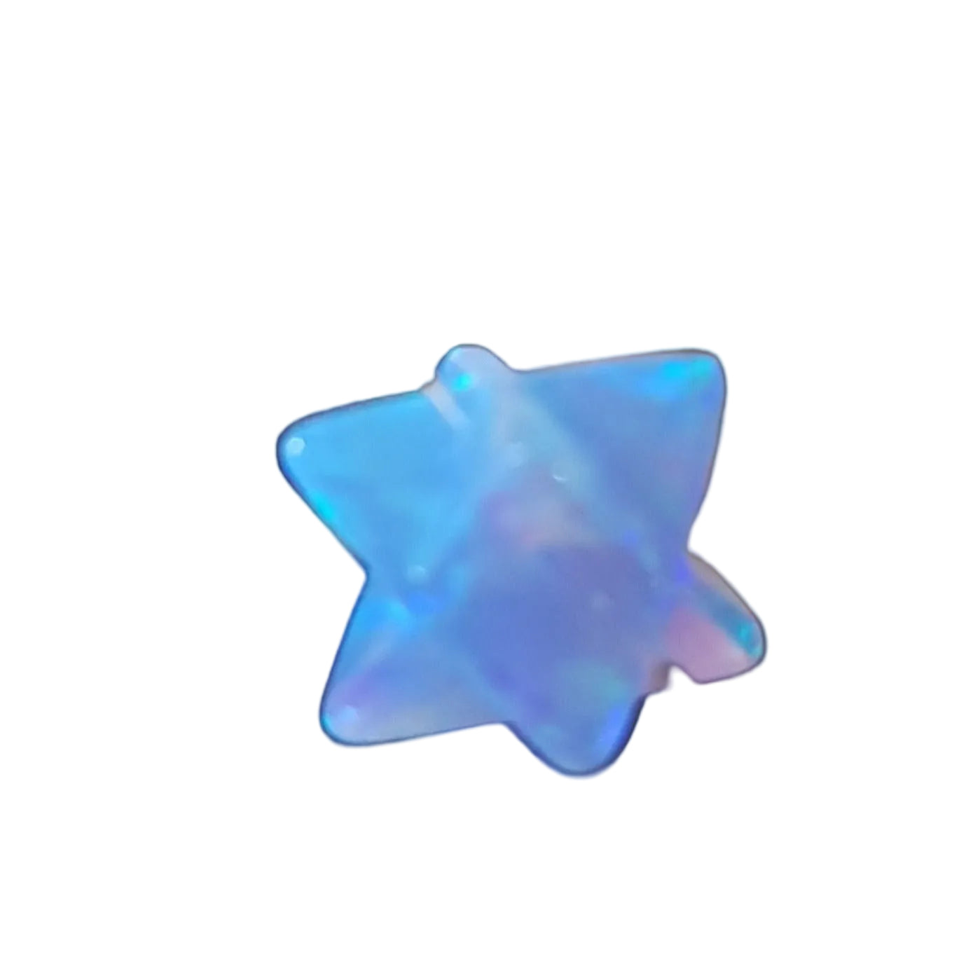 Bluenoemi Star of David Merkava Necklace Blue opal Israeli necklace - Bluenoemi