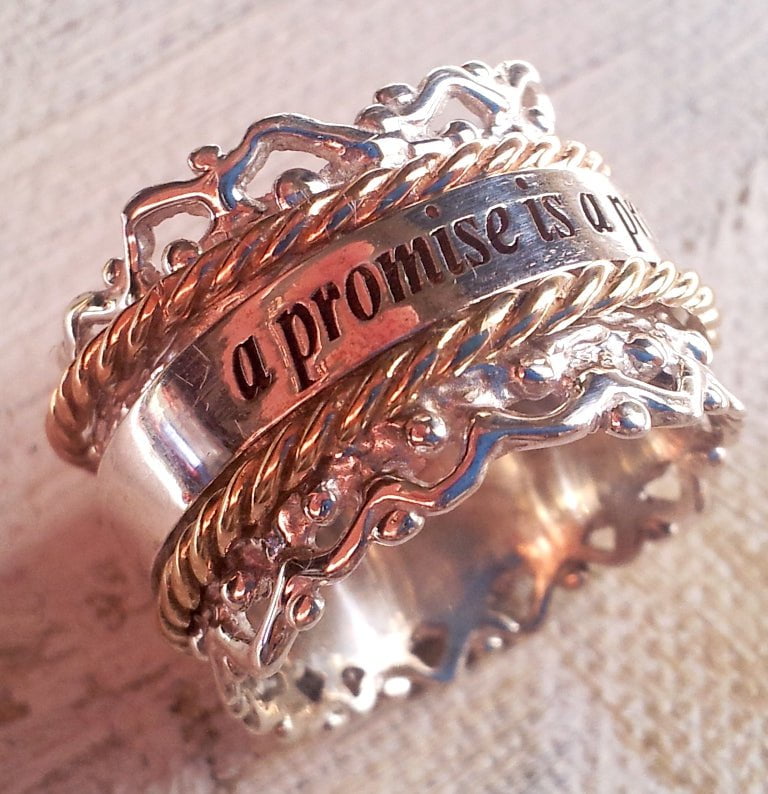 Fidget rings for women Israeli Spinner Rings: Wearable Quotes for Every Moment πβ¨ - Bluenoemi