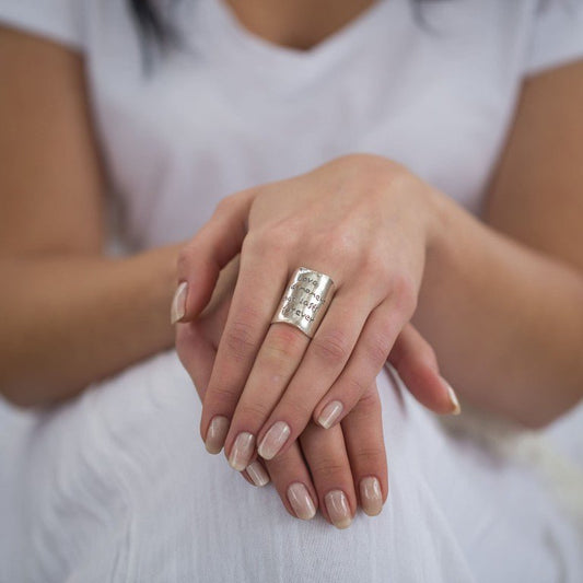 Love Ring Sterling Silver Ring for women – Embrace Artistic Elegance - Bluenoemi