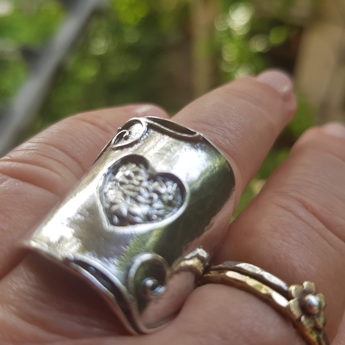 Bluenoemi Jewelry Rings Sterling Silver Rings for women: Hamsa /Heart / Star of David / Evil Eye Ring – Embrace Artistic Elegance