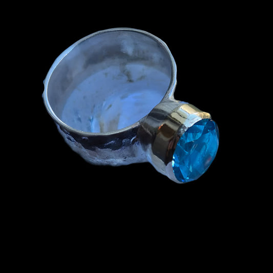 Bluenoemi Jewelry Silver and gold Heart ring (Copy)r331 (Copy)