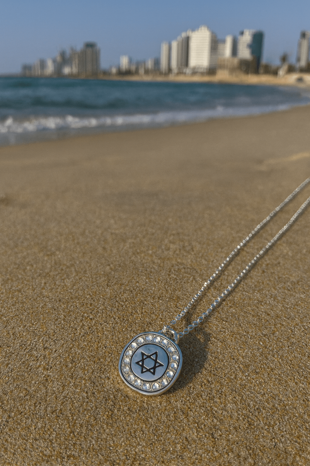 Bluenoemi Necklaces & Pendants Chai Star of David / Chai Sterling Silver Necklace