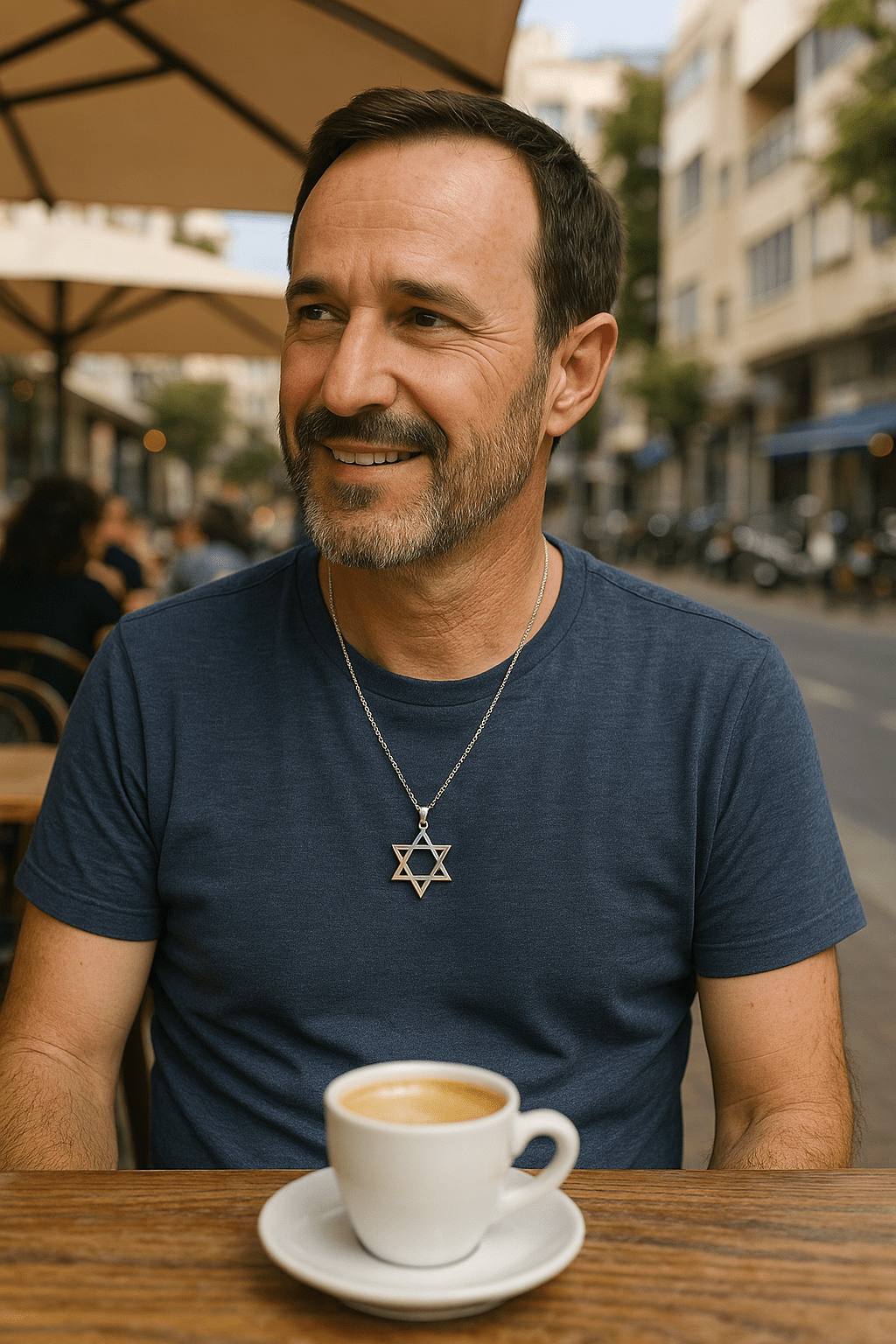 Bluenoemi Necklaces Silver Necklace Star of David for Man Sterling Silver Pendant