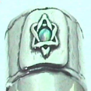 Bluenoemi Rings 8 Star of David Silver Ring