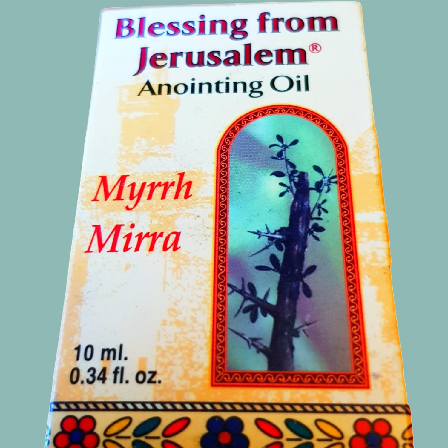 Bluenoemi Anointing Oil Frankincense & Myhrr Myhrr Anointing Oil Made in Israel, the Land of the Bible, 12 ml