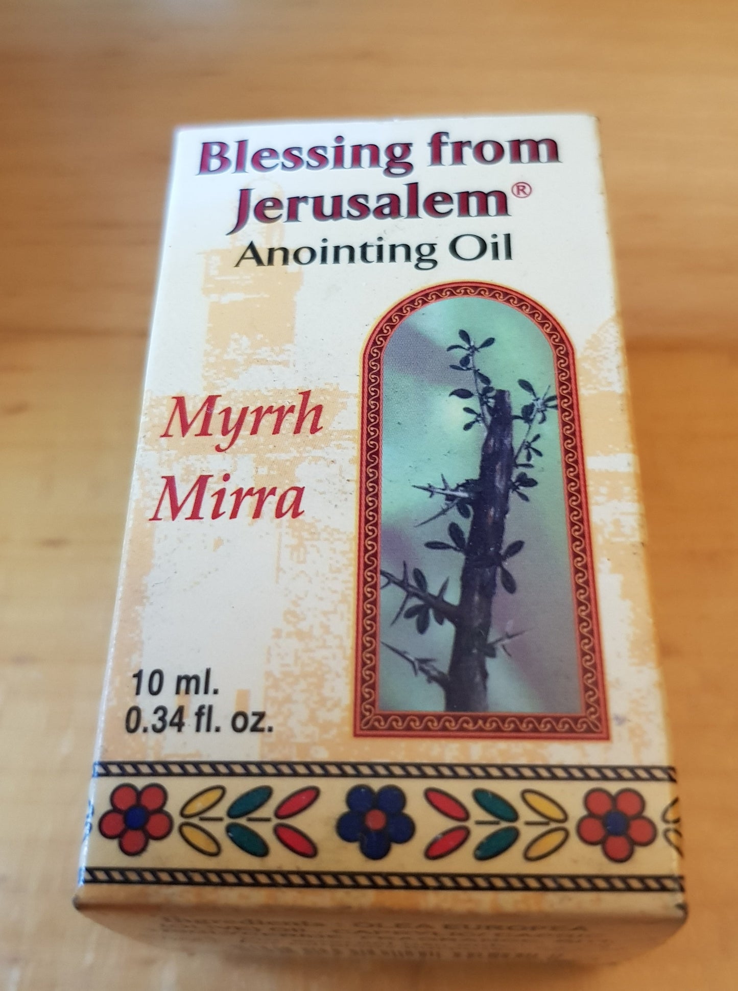 Bluenoemi Anointing Oil Frankincense & Myhrr Myhrr Anointing Oil Made in Israel, the Land of the Bible, 12 ml