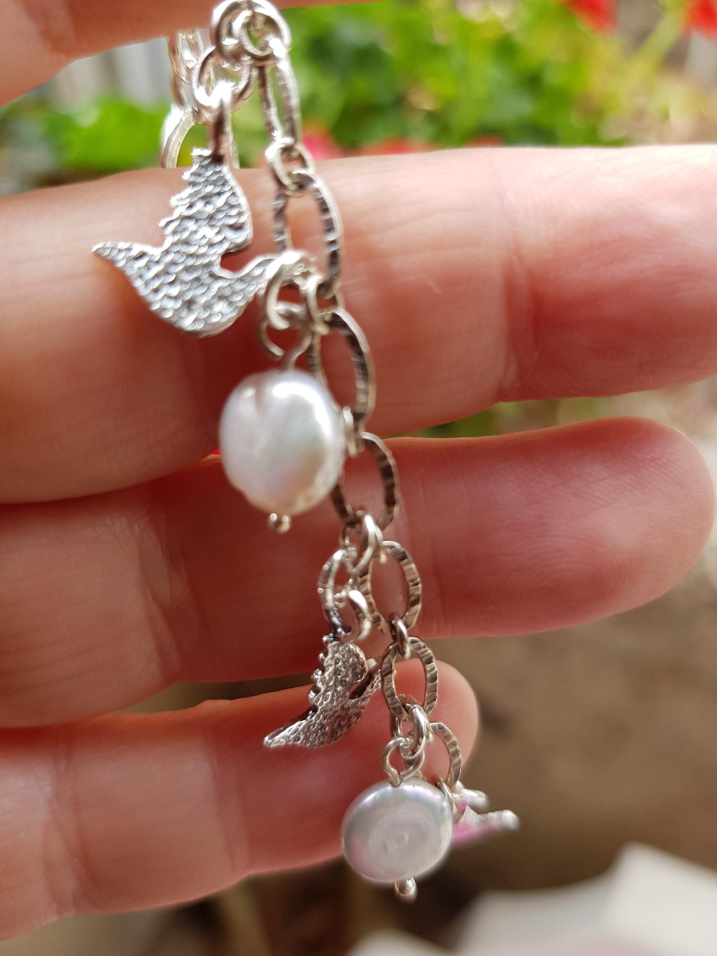 Bluenoemi Bracelets 19 cm / silver Bracelets, Pearls bracelet, Boho jewelry