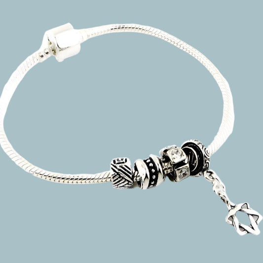 Bluenoemi Bracelets silver Bracelet for woman, Star of David Jewish jewelry