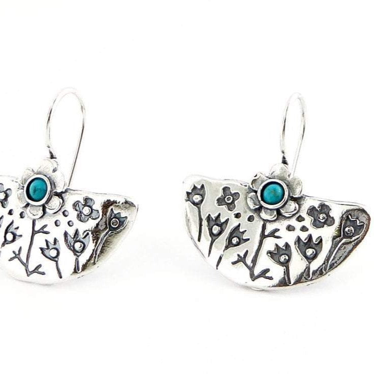 Bluenoemi Earrings Israeli jewelry designers in silver earrings for women opals/ turquoises / amethysts / garnets