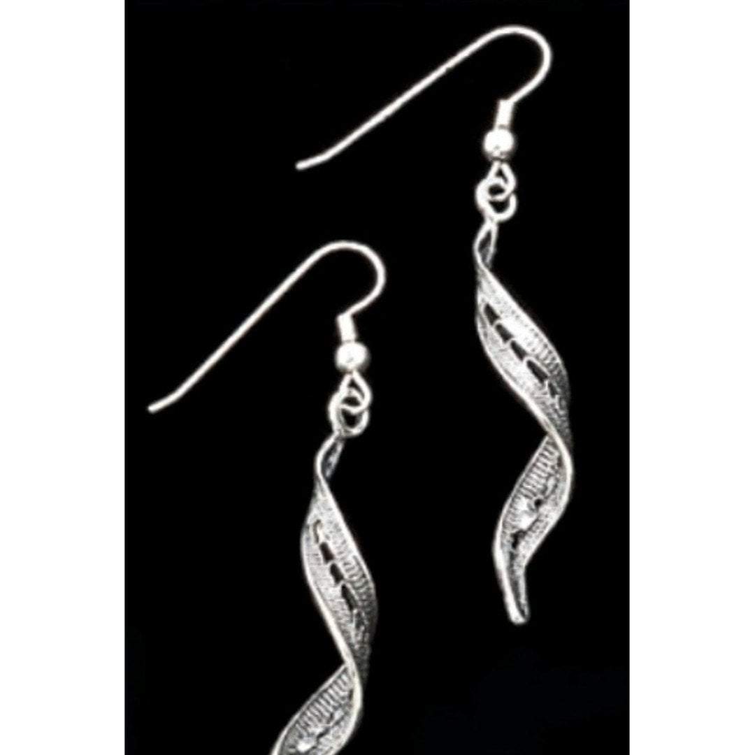 Bluenoemi Earrings silver Earrings sterling silver 925 spiral design / earrings for woman
