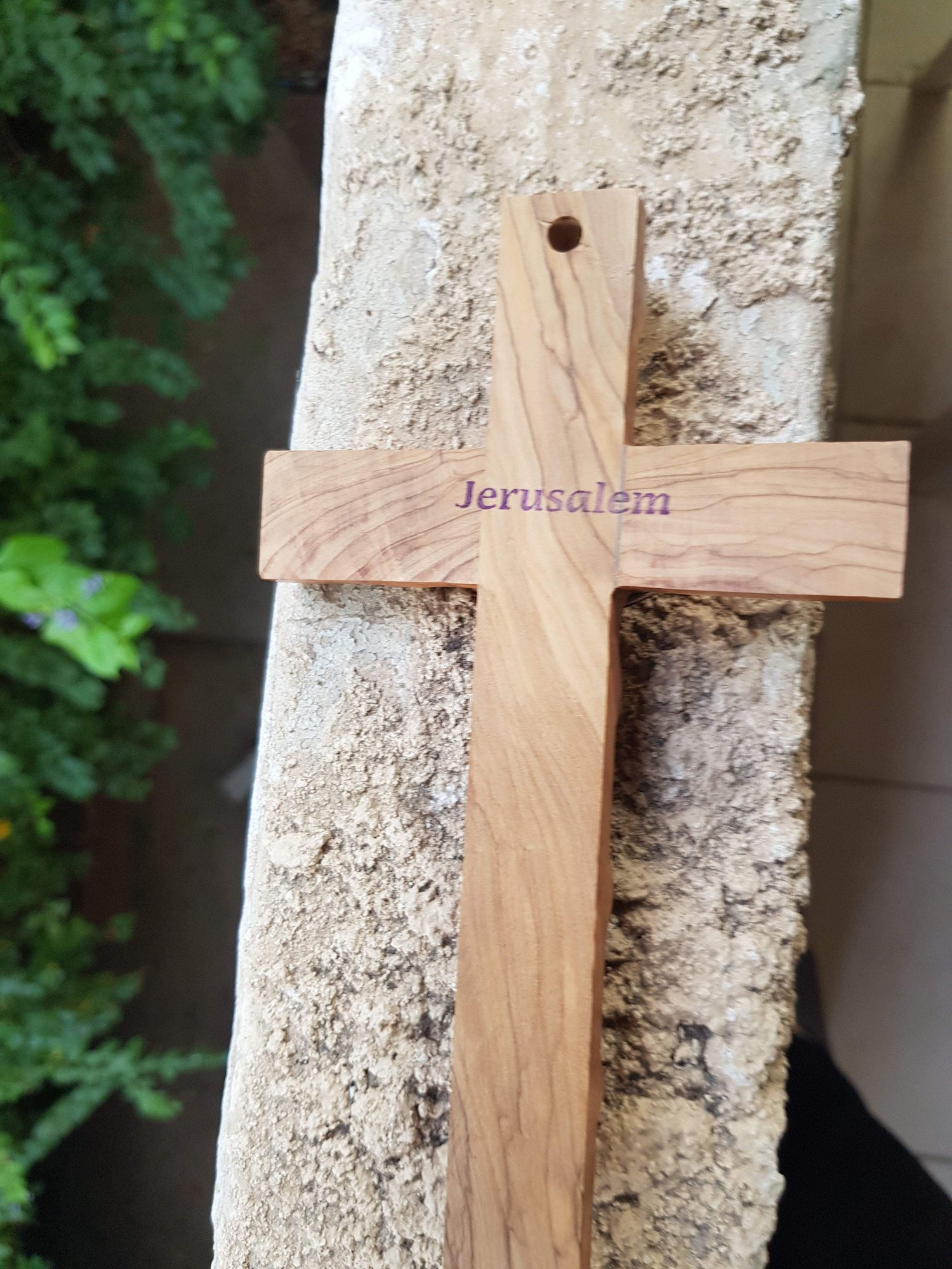 Bluenoemi Home-Decor brown Bluenoemi Cross Olive Wooden Cross Bethlehem Jerusalem Holyland