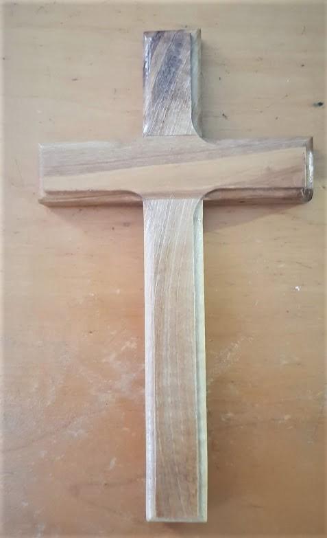 Bluenoemi Home-Decor brown Olive Wood Cross for the Wall Bethlehem Jerusalem Holyland