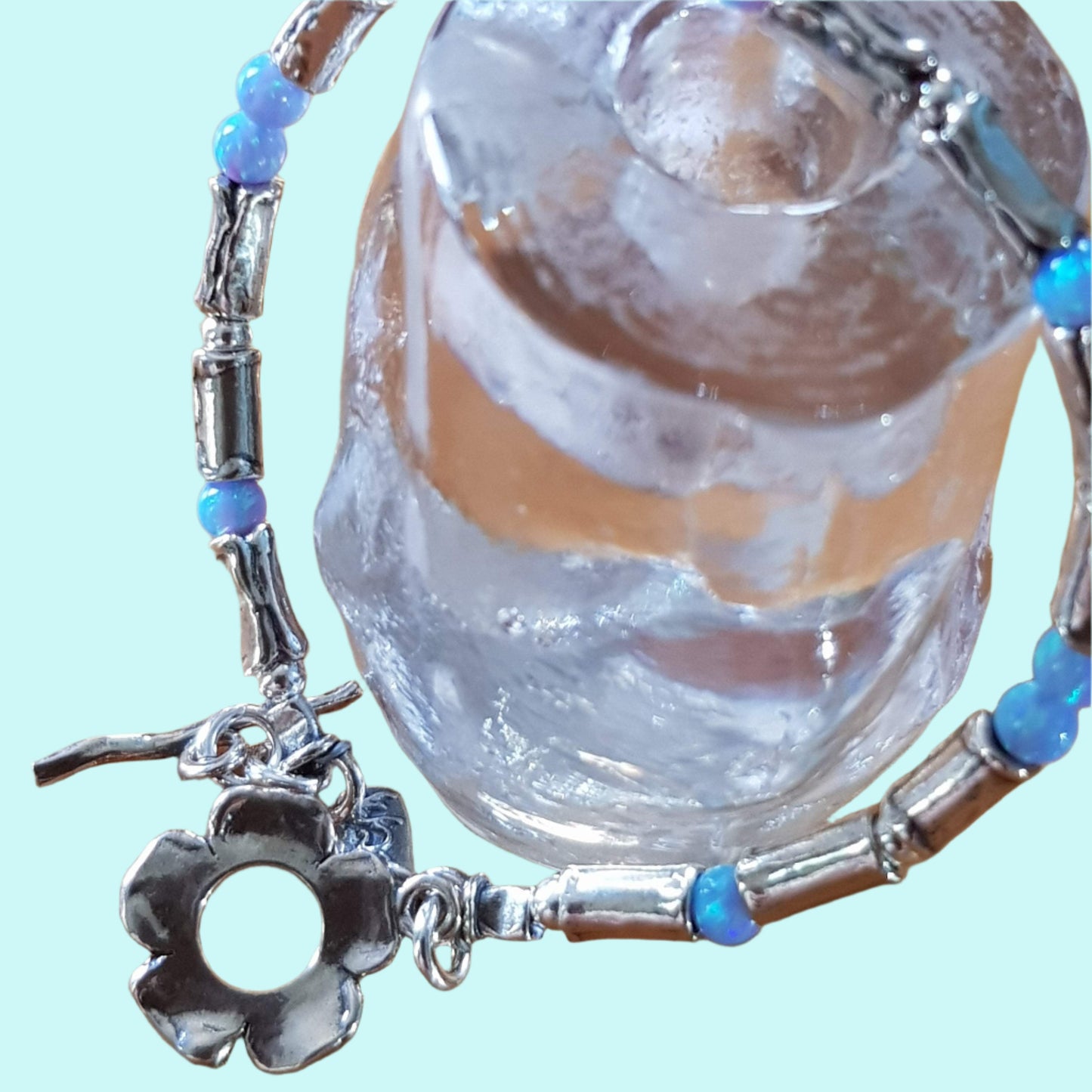 Bluenoemi Jewelry Bracelets amethyst / silver Silver Bracelet for woman sterling silver bracelets Boho jewelry love gift