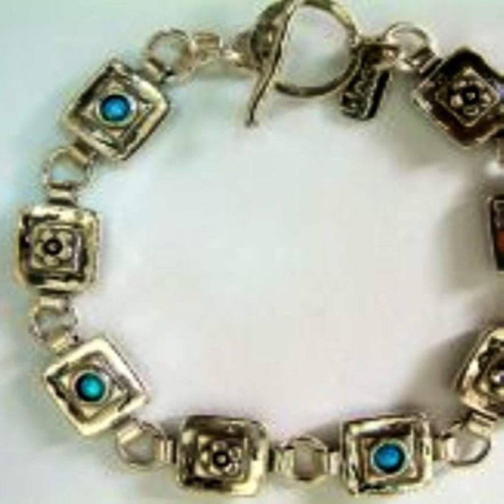 Bluenoemi Jewelry Bracelets silver Silver Bracelets Israeli bracelets  Links bracelet  Boho jewelry Blue opals