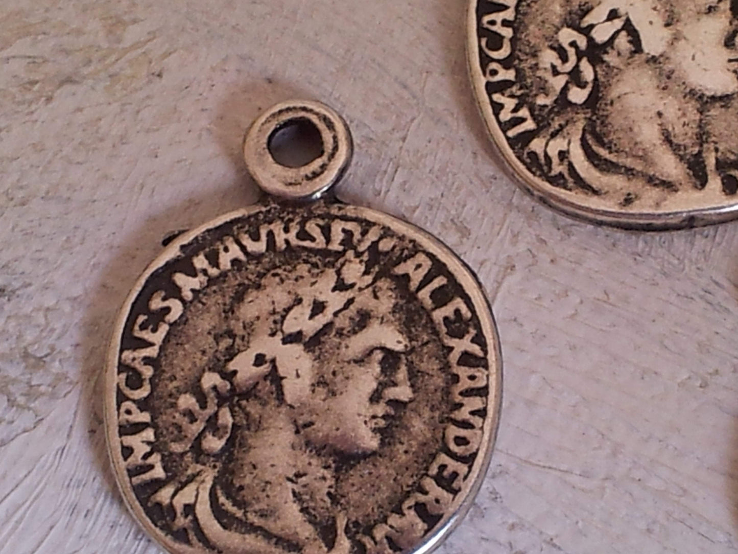 Old Coins Charms for making jewels. Pendants for making jewels. Lot of 10 pcs. - Bluenoemi