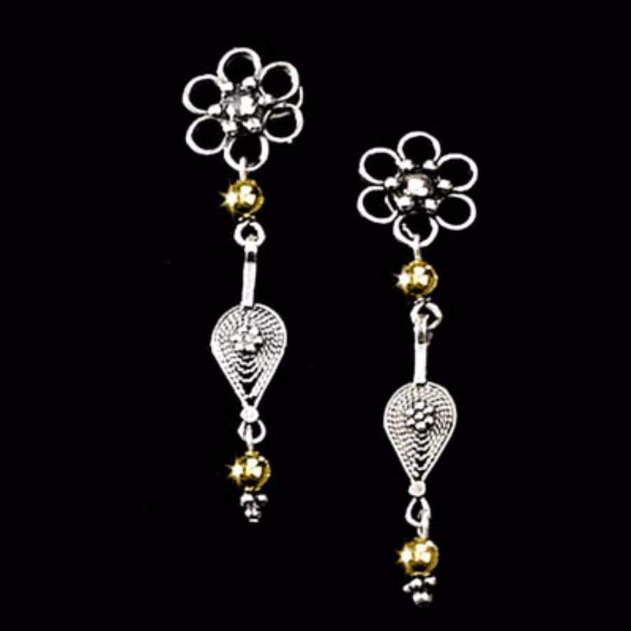 Bluenoemi Jewelry Delicate Filigree Israeli silver earrings. Sterling silver jewelry