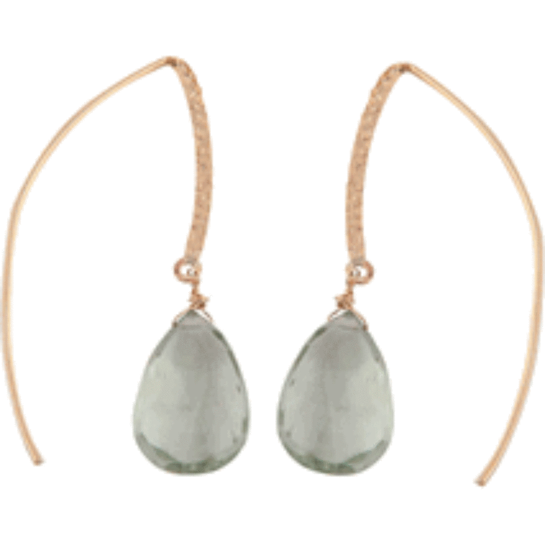 Elegant Amethyst earrings, goldfilled dangling earrings. - Bluenoemi