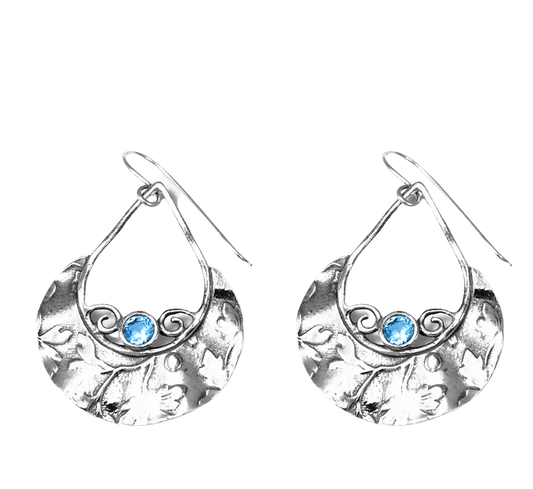 Bluenoemi Jewelry Earrings blue topaz Bluenoemi Earrings / Sterling silver earrings /Earrings for women