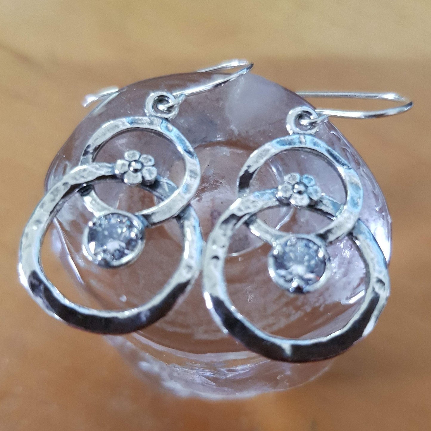 Bluenoemi Jewelry Earrings Earrings for woman, silver dangling earrings Delicate CZ zircons