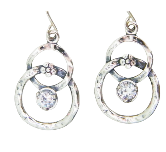Bluenoemi Jewelry Earrings Earrings for woman, silver dangling earrings Delicate   CZ zircons
