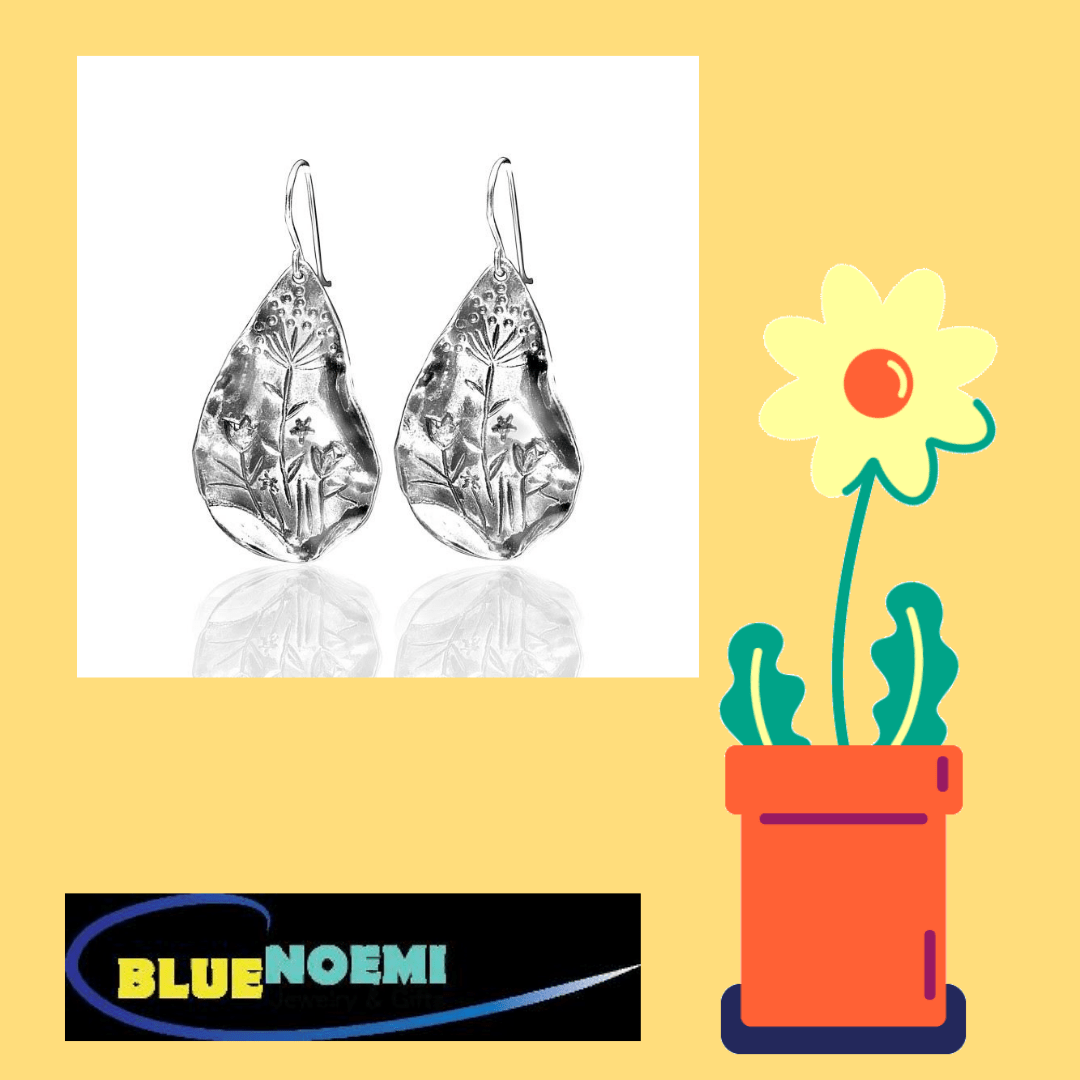 Bluenoemi Jewelry Earrings silver Silver earrings for woman. Beautiful unique earrings. Israeli earrings. Romantic jewels.