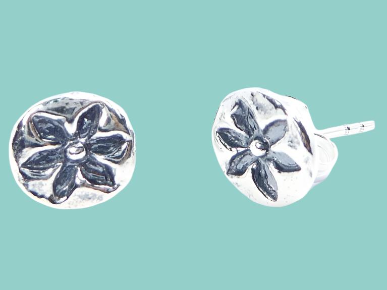 Stud earrings for woman, real silver stud earrings for women Bluenoemi Israeli jewelry - Bluenoemi