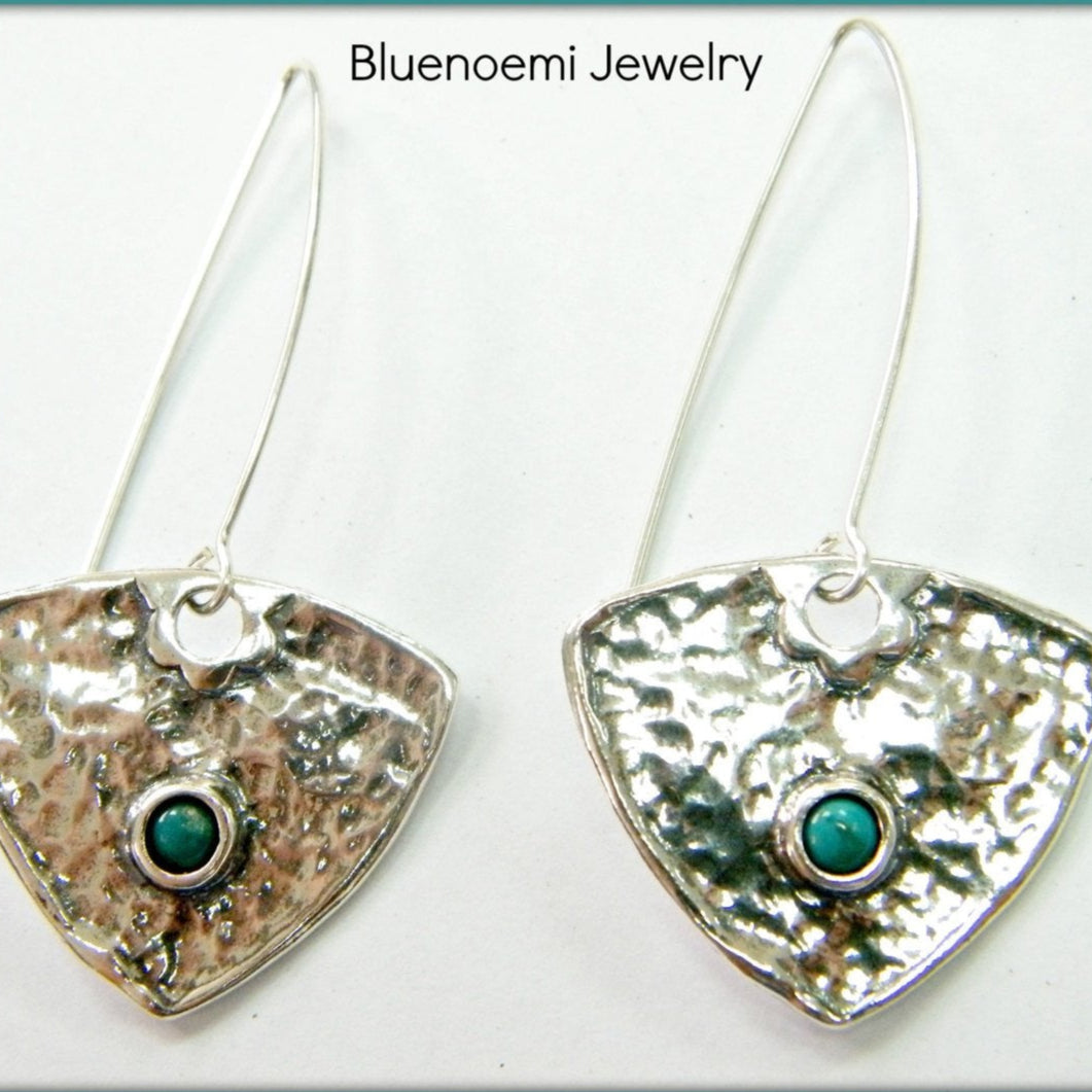 Bluenoemi Jewelry Earrings Sterling Silver Earrings for Woman dangling Turquoise Earrings, Garnets, Lapis, amethyst, opal