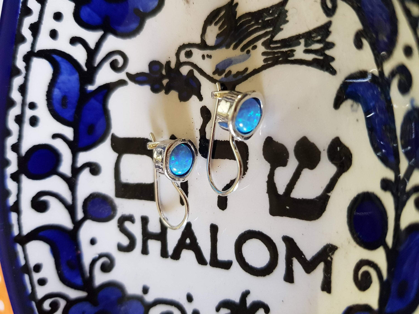 Bluenoemi Jewelry earrings Sterling Silver earrings, opal earrings, opal earrings for women, dangle earrings, Bluenoemi
