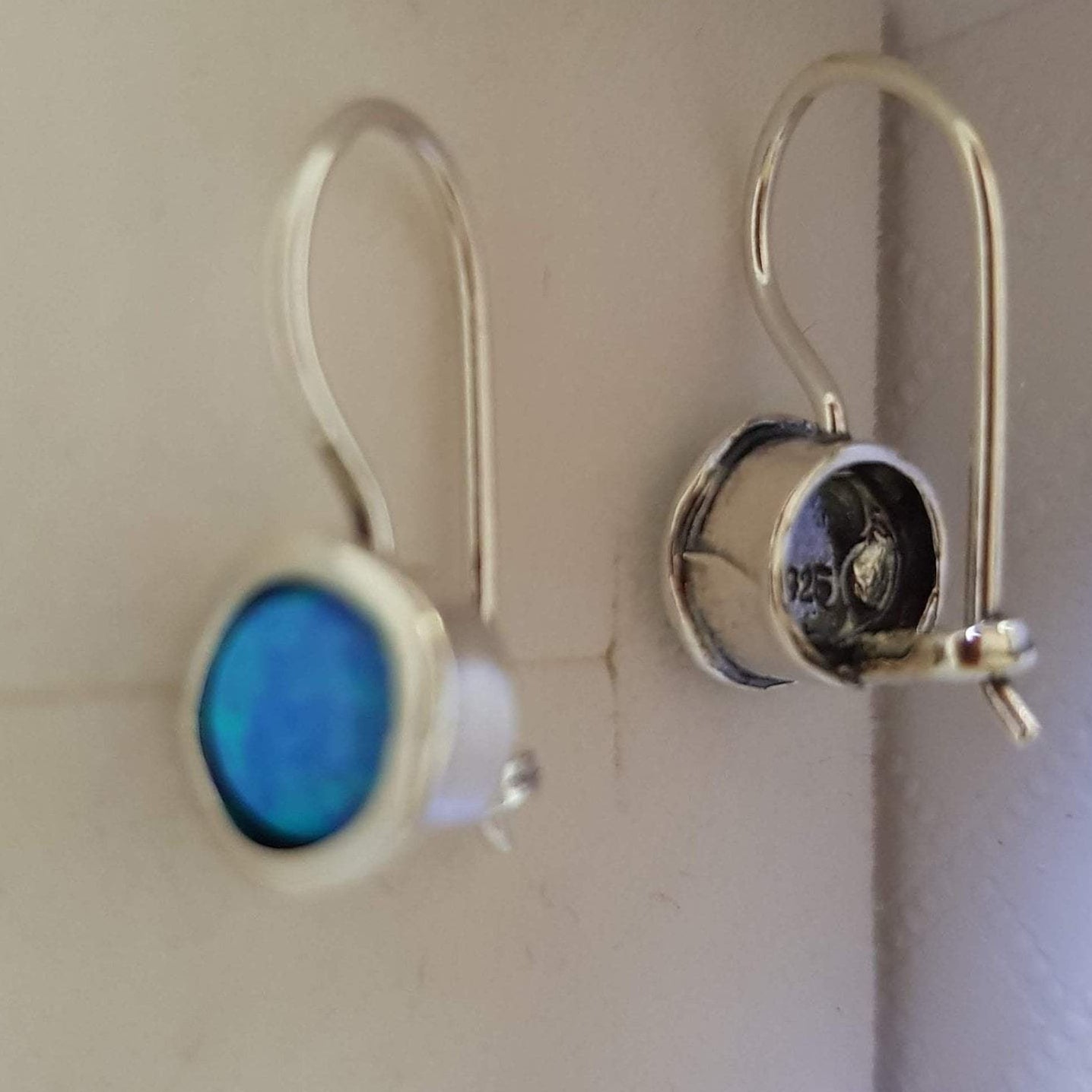 Bluenoemi Jewelry earrings Sterling Silver earrings, opal earrings, opal earrings for women, dangle earrings, Bluenoemi