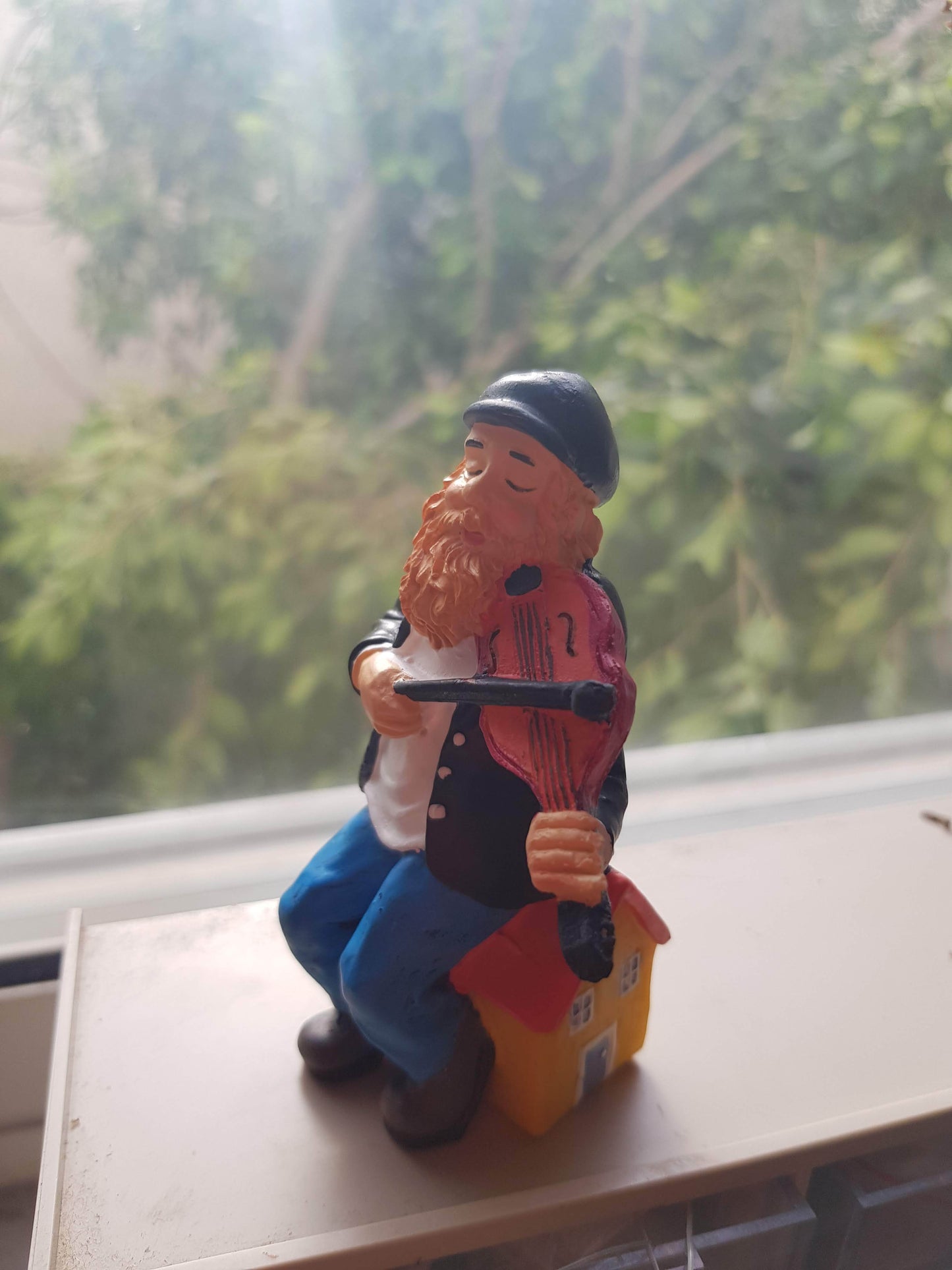 Bluenoemi Jewelry Figurines Fiddler on the Roof Figurine Musician Hassid Figurine. Kleizmers Jewish Gift.