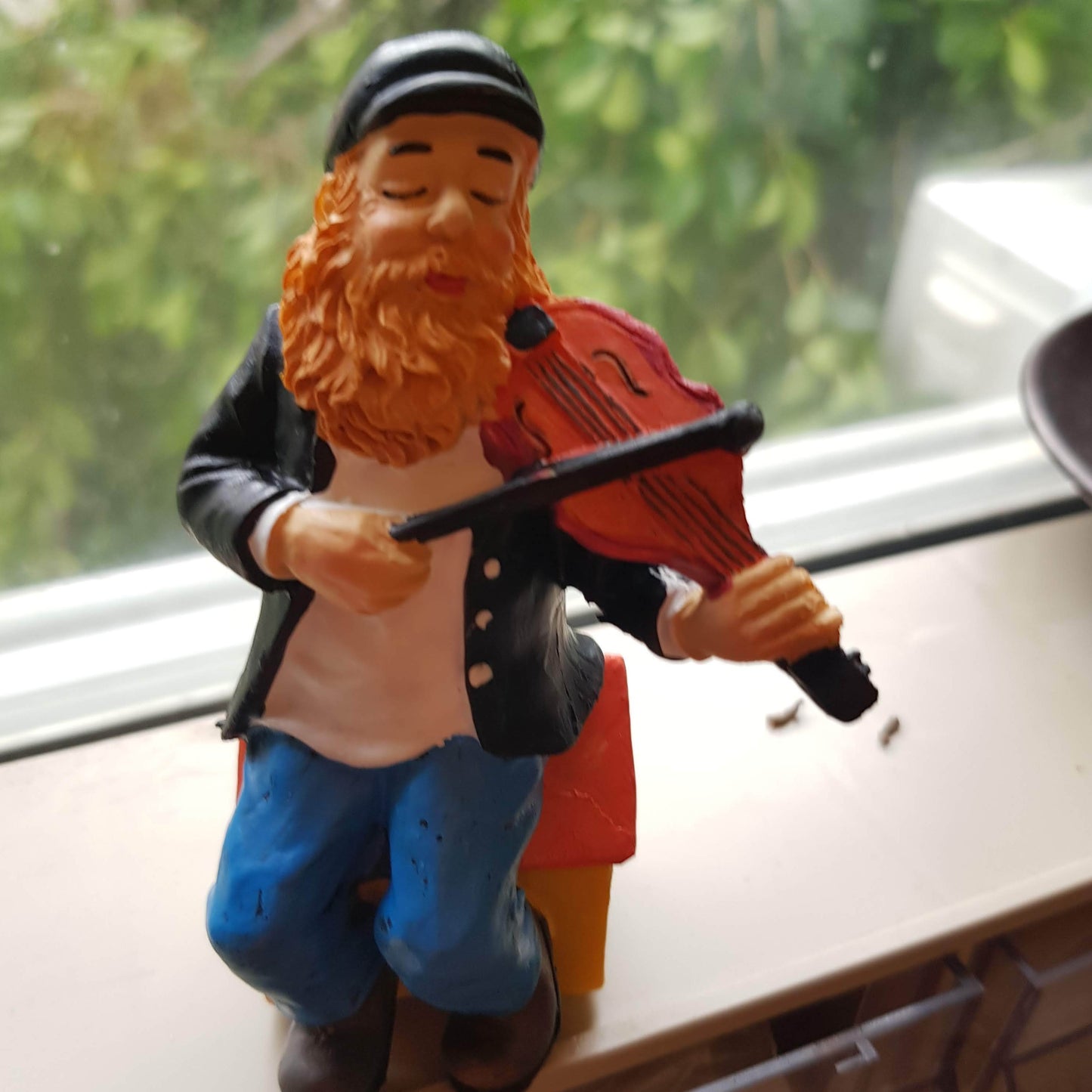 Bluenoemi Jewelry Figurines Fiddler on the Roof Figurine Musician Hassid Figurine. Kleizmers Jewish Gift.