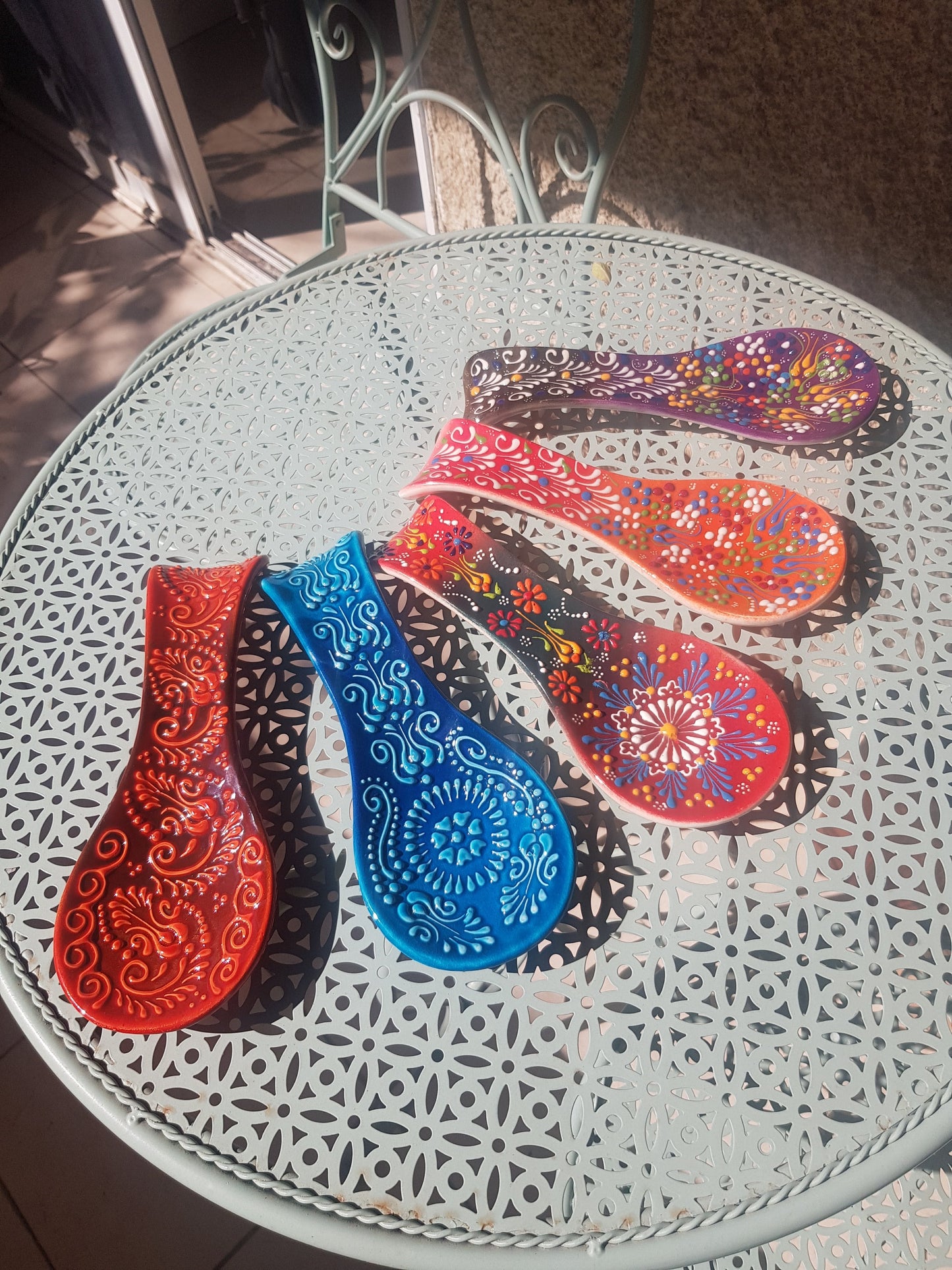 Bluenoemi Jewelry home-decor 14 / colourful Rest Spoon for serving or decoration. Armenian Ceramic. Gift for Home.