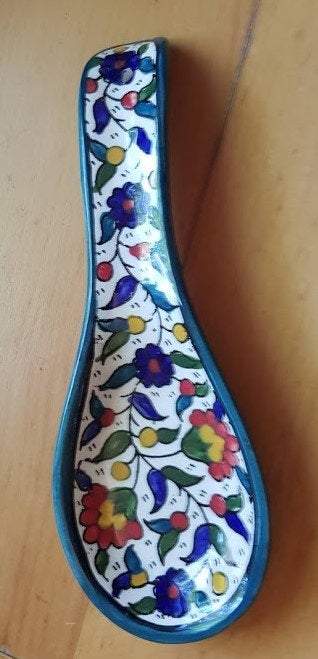 Gift Box for Him Gift Box for Her Armenian Ceramic Rest Spoon and a Hamsa charms Keyholder - Bluenoemi