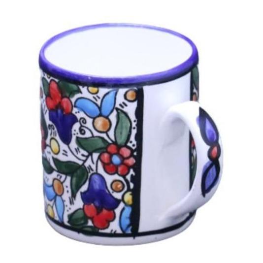 Bluenoemi Jewelry Mug 12cm / Flowers Bluenoemi Armenian Ceramics Israel Gifts Flowers Mug