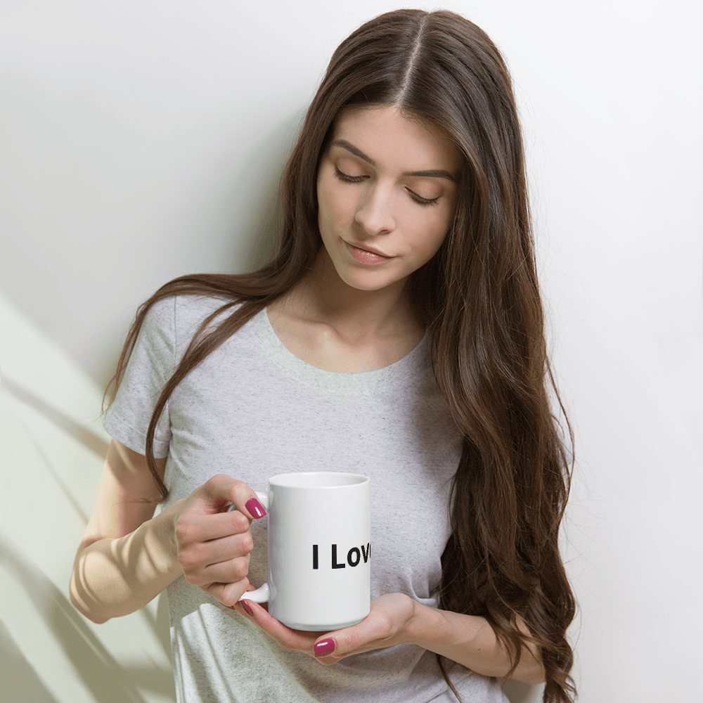 Bluenoemi Jewelry Mug 15oz Mug "I Love Coffee"