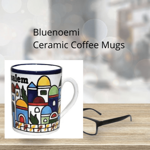 Bluenoemi Jewelry Mug Mugs Israeli Armenian Design Ceramic Mugs