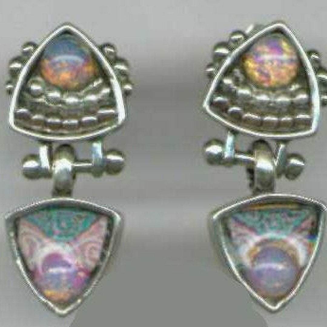 Necklace Sterling silver Pearls Murano Pendant Graphic design in pendant Bluenoemi Jewelry - Bluenoemi