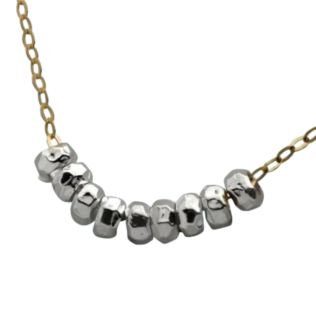 Necklace Sterling Silver and Goldfilled for Woman Israeli Jewelry - Bluenoemi