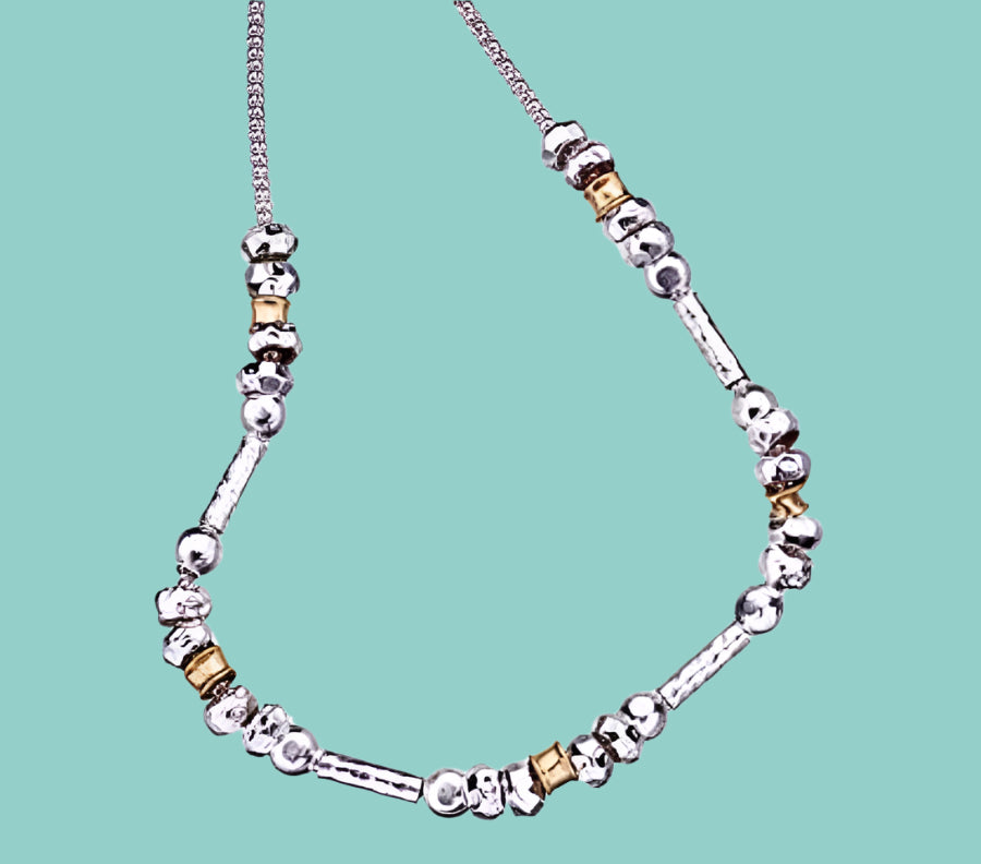 Bluenoemi Jewelry Necklaces 45cm / silver-gold Sterling Silver 925 and Goldfilled for Woman Israeli Jewelry