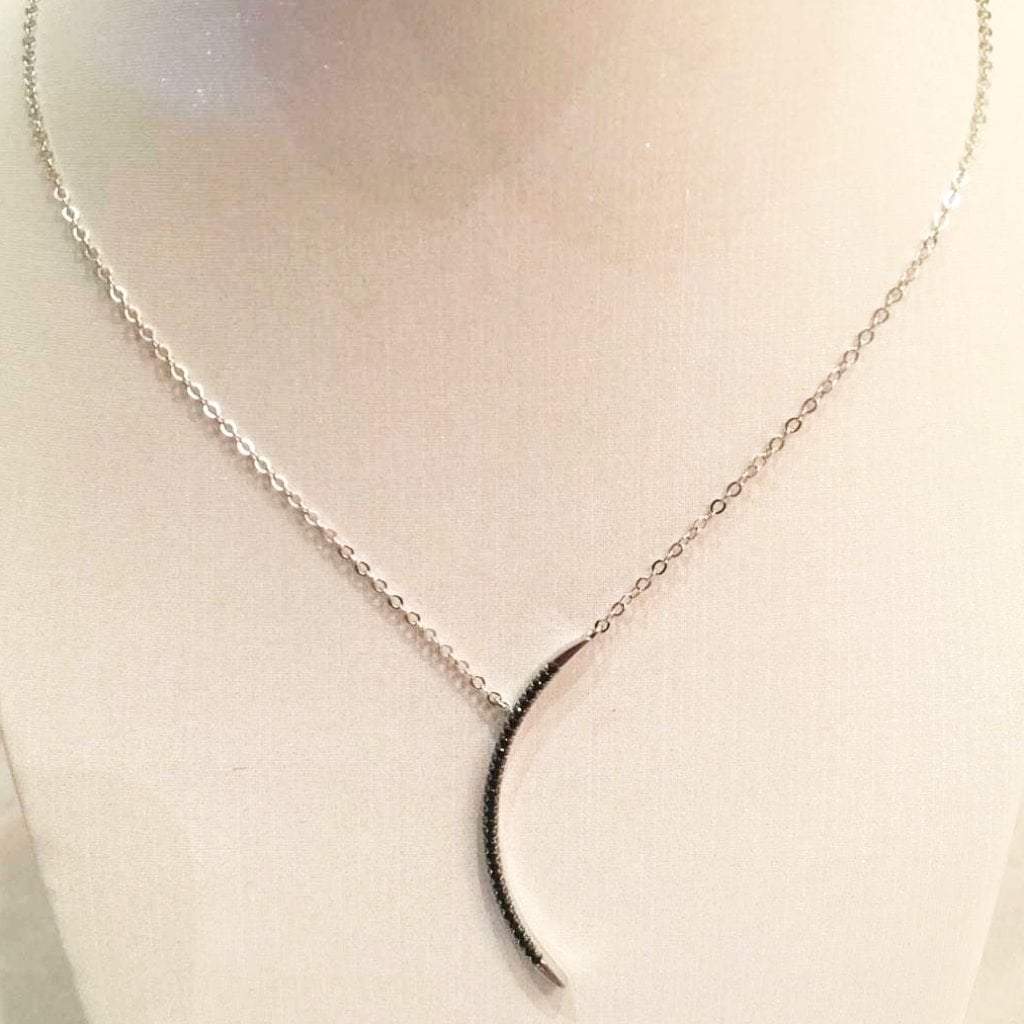 Bluenoemi Jewelry Necklaces 45cm / silver Necklace for woman Sterling CZ zircons on Silver