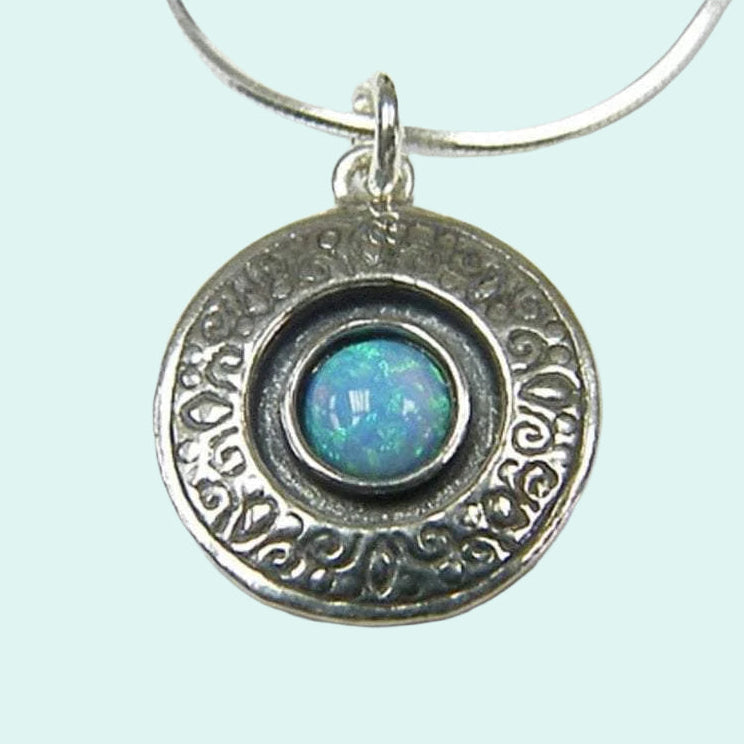 Bluenoemi Jewelry Necklaces Necklace 925 Sterling Silver opal, necklace for woman, hippie necklace