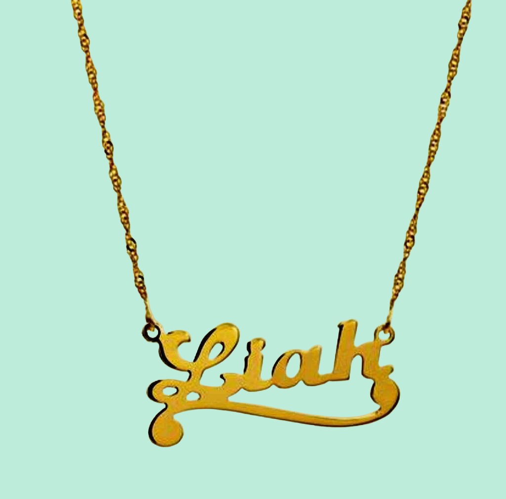 Custom name necklace silver. 925 Sterling Silver / Goldfilled. Israeli Jewelry lace.