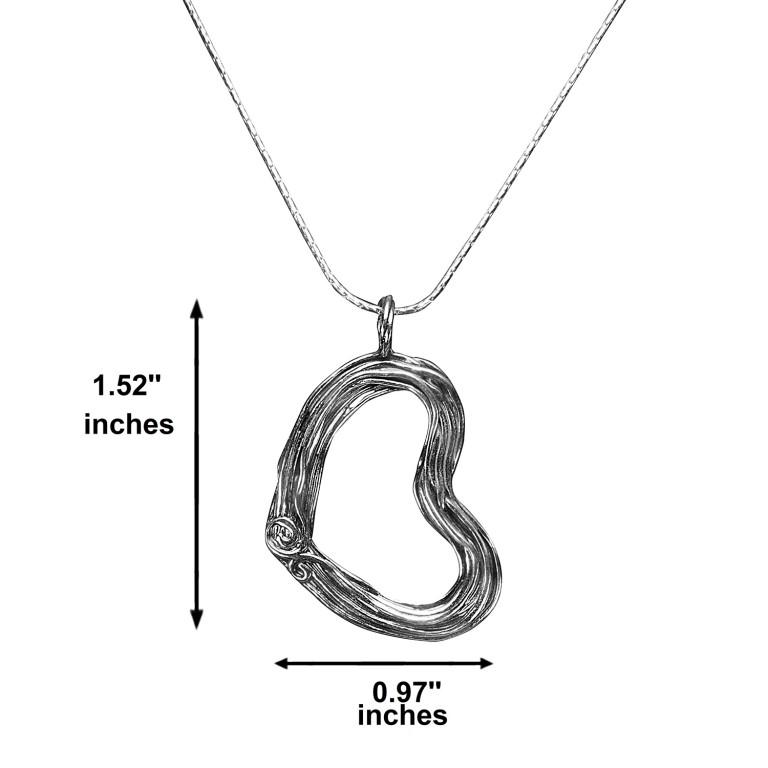 Bluenoemi heart necklace sterling silver - Bluenoemi